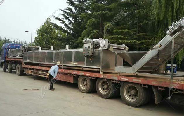 Chicken Feet Peeling Machine Line Sold To Greece