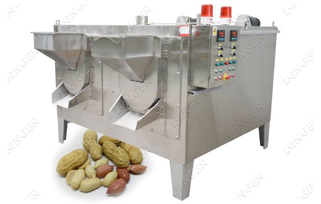 Rotary Drum Peanut Roaster Groundnut Roasting Machine