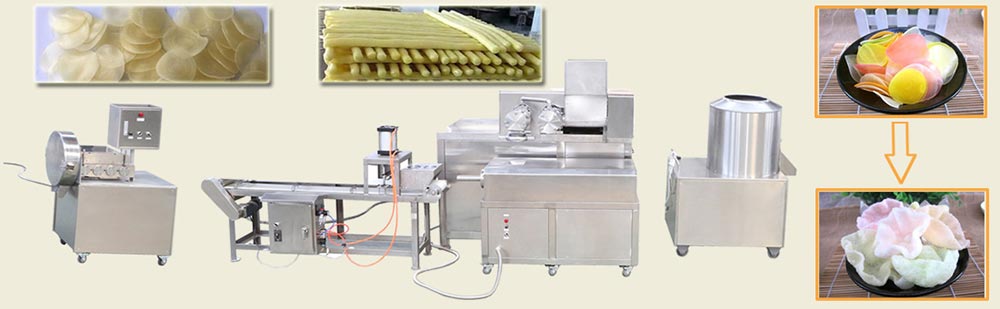 Shrimp Cracker Snacks Machine
